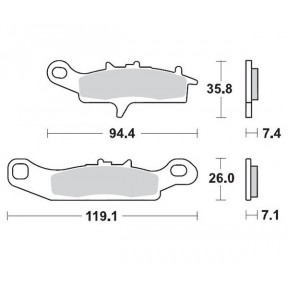 Накладки Moto-Master Racing ЗА KAWASAKI/SUZUKI KVF/KFX/LT-V 450/650/700/750 2002-2014