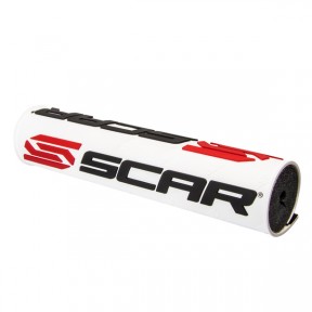 Гъба за кормило SCAR Regular White/Black/Red