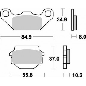 Накладки Moto-Master Nitro ЗА SUZUKI/KAWASAKI LT-R/E/S/KXF/KSF/KEF 1985-2003