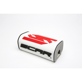 Гъба за кормило SCAR Oversized White/Red/Black