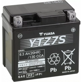 Акумулатор YUASA High Performance AGM-Free 130A/6Ah 11,2 cm/10,4 cm/70 mm