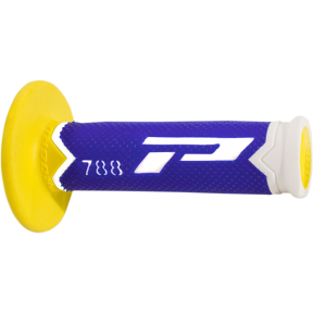 Ръкохватки тип мотор Pro Grip Triple Density ЖЪЛТО/СИНЬО 22мм/11,5см