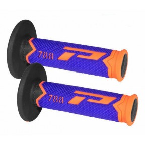 Ръкохватки тип мотор Pro Grip Triple Density Fluorescent Orange/Blue/Black 22мм/11,5см