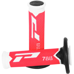 Ръкохватки тип мотор Pro Grip Triple Density 788 БЯЛО/ЧЕРВЕНО 22мм/11,5см