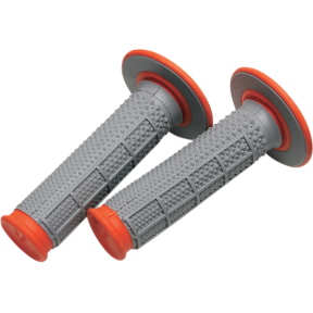 Ръкохватки тип мотор RENTHAL Tapered СИВО/ОРАНЖЕВО 22мм/11,7см