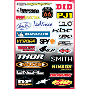 Стикери Factory Effex Sponsor Kit B