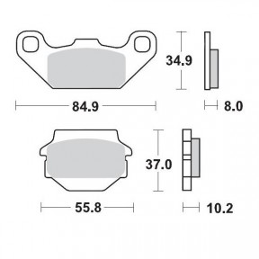 Накладки Moto-Master Racing ЗА SUZUKI/KAWASAKI LT-R/E/S/KXF/KSF 230/250/300/500 1985-2004