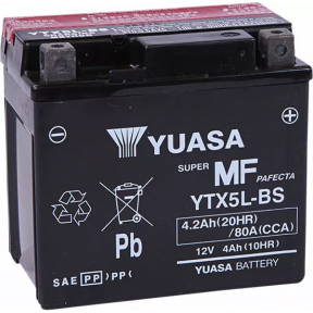 Акумулатор YUASA AGM Maintenance Free 80A/4Ah 114 mm/106 mm/71 mm