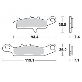 Накладки Moto-Master Racing ЗА KAWASAKI/SUZUKI KVF/KFX/LT-V 650/700/750 2002-2014
