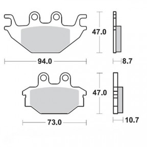 Накладки Moto-Master Nitro ЗА KYMCO/ARCTIC CAT/CAN-AM/SYM/KAWASAKI DS/MXU/KXR/DVX/QUADLANDER/TRACKRUNNER/MAXXER/KVF 2004-2020