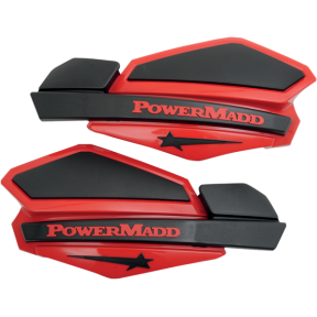 Гардове за ръце POWERMADD Star Series ЧЕРНО/ЧЕРВЕНО 22мм