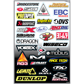 Стикери Factory Effex Sponsor Kit D
