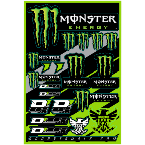 Стикери D'COR VISUALS Monster Energy