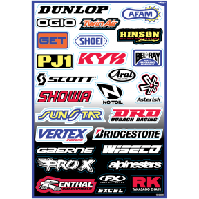 Стикери Factory Effex Sponsor Kit A