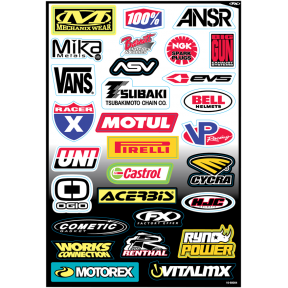 Стикери Factory Effex Sponsor Kit C