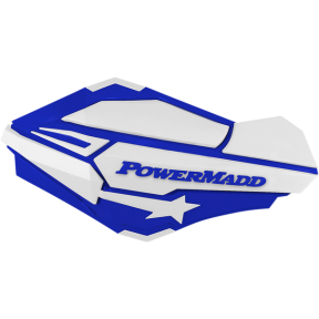 Гардове за ръце POWERMADD Sentinel БЯЛО/СИНЬО 22мм