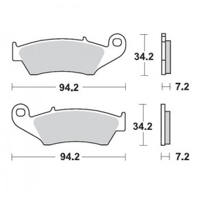 Накладки Moto-Master Racing GP SinterPRO Offroad ЗА KAWASAKI/HONDA KLX/TRX 1993-2025