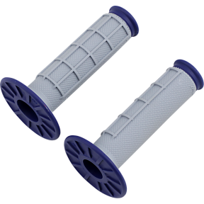 Ръкохватки тип мотор RENTHAL Dual-Compound СИВО/СИНЬО 22мм/11,5см