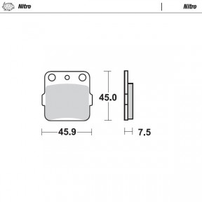 Накладки Moto-Master Nitro ЗА HONDA/SUZUKI/YAMAHA/KAWASAKI/ARCTIC CAT ATC/KT/KXF/KSF/YFZ/TRX/YFM/KEF/DVX/LT-Z/E/KLX/KFX 1983-2025
