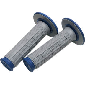 Ръкохватки тип мотор RENTHAL Tapered СИВО/СИНЬО 22мм/11,7см