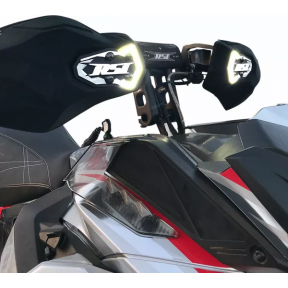 Гардове за ръце с LED Светлини Race Shop Inc. ЧЕРНИ 22мм