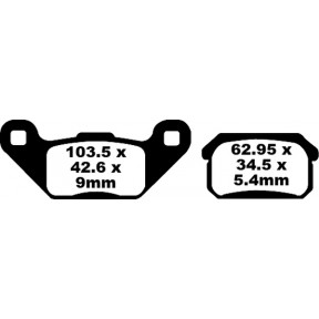 Накладки EBC Brakes TT Sport Carbon за CPI XS 250 2006-2008