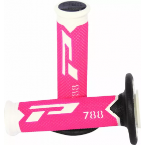 Ръкохватки тип мотор Pro Grip Triple Density 788 РОЗОВО/БЯЛО/ЧЕРНО 22мм/11,5см