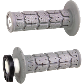 Ръкохватки тип мотор ODI V2 Rogue Lock-On СИВИ 22мм/12,5см