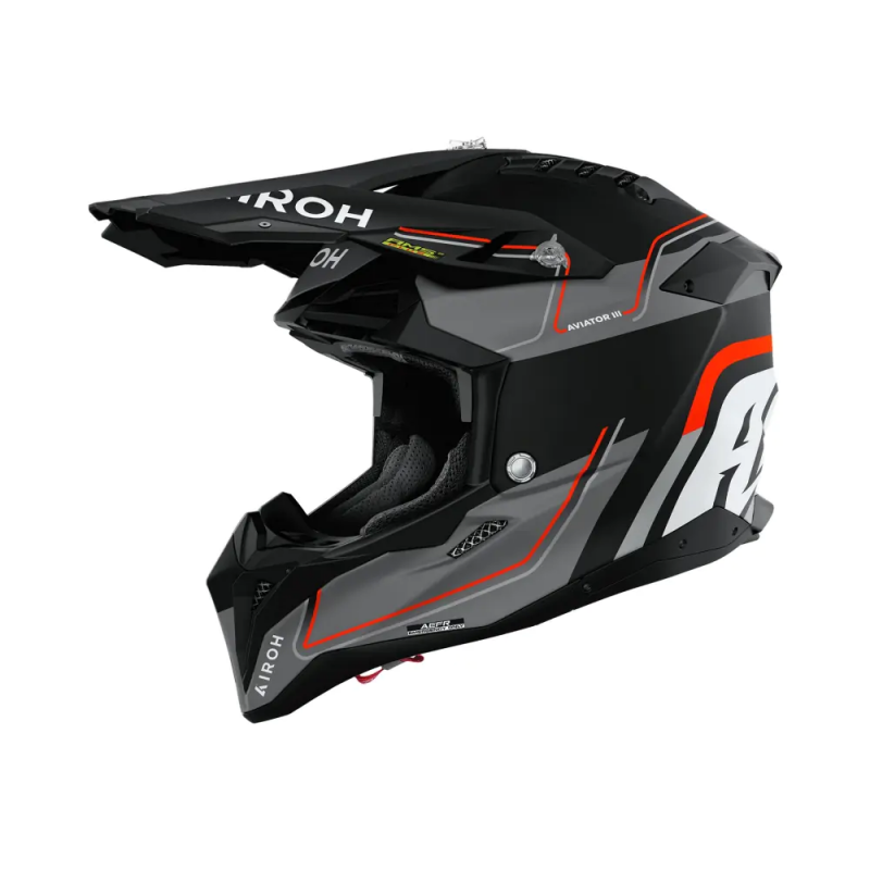 Каска Airoh Aviator 3 Leader Orange Matt Каска Airoh Aviator 3 Leader Orange Matt