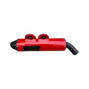 Цяла генерация HMF Dual Full ЗА Polaris Sportsman / Scrambler XP 1000 S 2020–2024 – Red Blackout