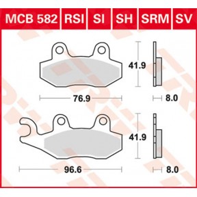 Предни накладки TRW YAMAHA/KAWASAKI/CAN-AM