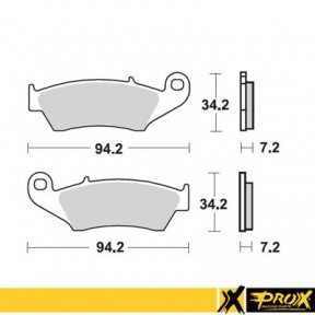 НАКЛАДКИ 37.103202 ПРЕДНИ HONDA TRX 450 01-14, TRX 700 08-09