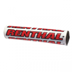 Гъба за кормило RENTHAL Бяла/ Червено